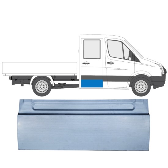 Galinių durų dalis už Volkswagen Crafter 2005-2017 / Kairė = Dešinė (simetriška) 13665