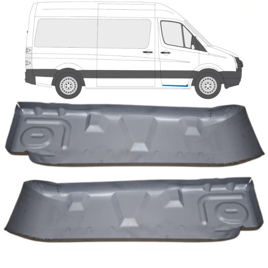Priek durų vidaus skarda už Volkswagen Crafter 2005-2017 / Kairė + Dešinė / Rinkinys 15544
