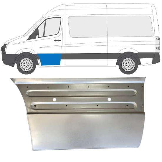 Priekinių durų skarda už Volkswagen Crafter 2005-2017 / Kairė 15495