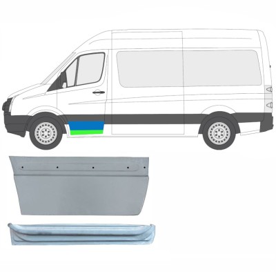 Priekinių durų vidinė + išorinė dalis už Volkswagen Crafter 2005-2017 / Kairė / Rinkinys 14029