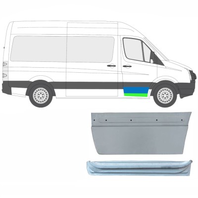 Priekinių durų vidinė + išorinė dalis už Volkswagen Crafter 2005-2017 / Dešinė / Rinkinys 14028