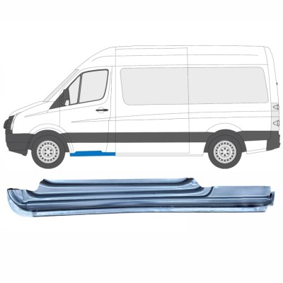Slenkstis apatinė durų priekinių už Volkswagen Crafter 2005-2017 / Kairė 13971
