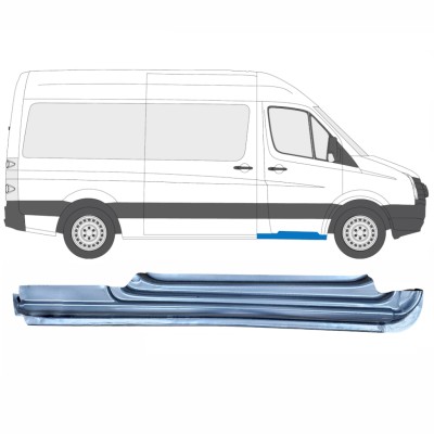 Slenkstis apatinė durų priekinių už Volkswagen Crafter 2005-2017 / Dešinė 13970