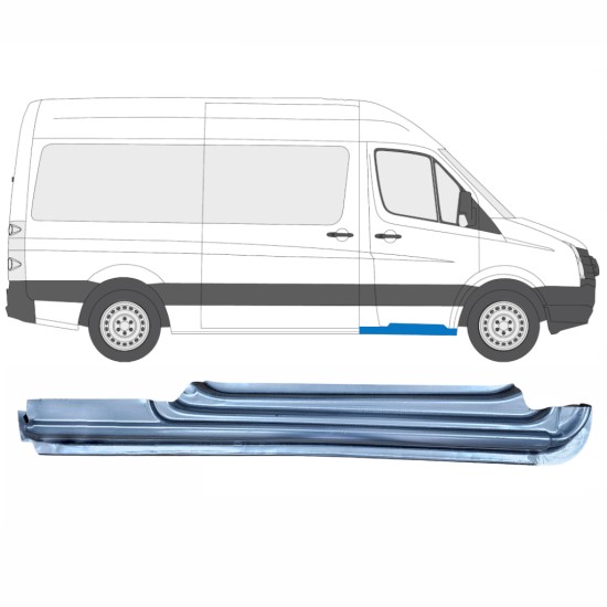 Slenkstis apatinė durų priekinių už Volkswagen Crafter 2005-2017 / Dešinė 13970