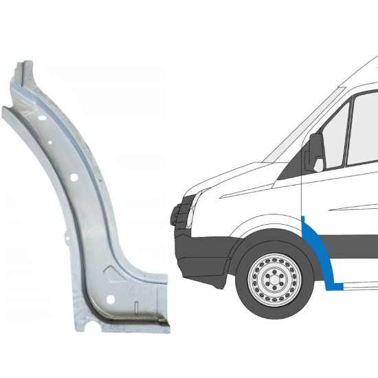 Priekinė arka vidinė už Volkswagen Crafter 2005-2017 / Kairė 15499