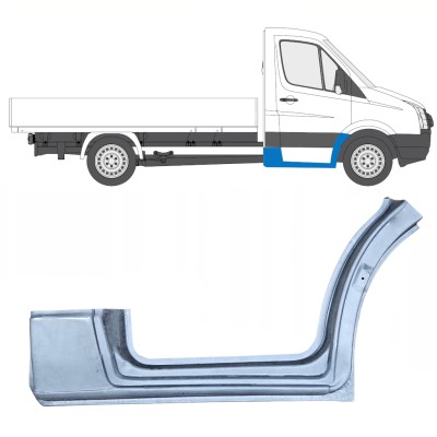 Sparno dalis su slenksčiu už Volkswagen Crafter 2005-2017 / Dešinė 13838