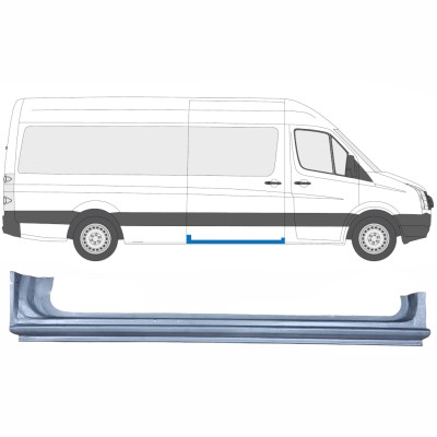 Slenkstis apatinė durų slankiojančių už Volkswagen Crafter 2005-2017 / Dešinė 13437