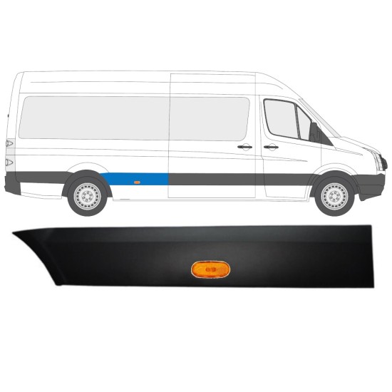 Sparno juosta galinio sparno su lempa už Volkswagen Crafter 2005-2017 / Dešinė / Rinkinys 13993