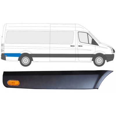 Sparno juosta galinio sparno už rato su lempa už Volkswagen Crafter 2005-2017 / Dešinė / Rinkinys 13995