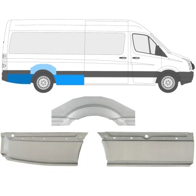 Galinė arka už Volkswagen Crafter 2005-2017 / Dešinė / Rinkinys 13943