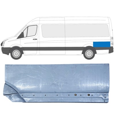 Galinės arkos galinė dalis už Volkswagen Crafter 2005-2017 / Kairė 13895