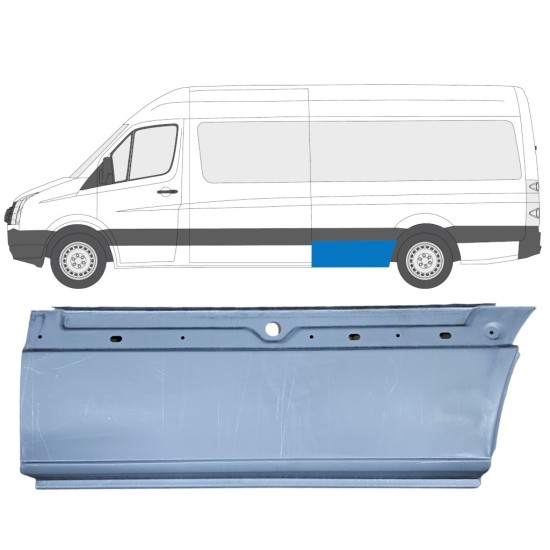 Galinė arka už Volkswagen Crafter 2005-2017 / Kairė 13446