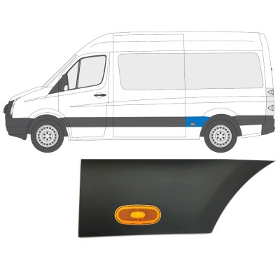 Sparno juosta galinio sparno su lempa už Volkswagen Crafter 2005-2017 / Kairė / Rinkinys 14089