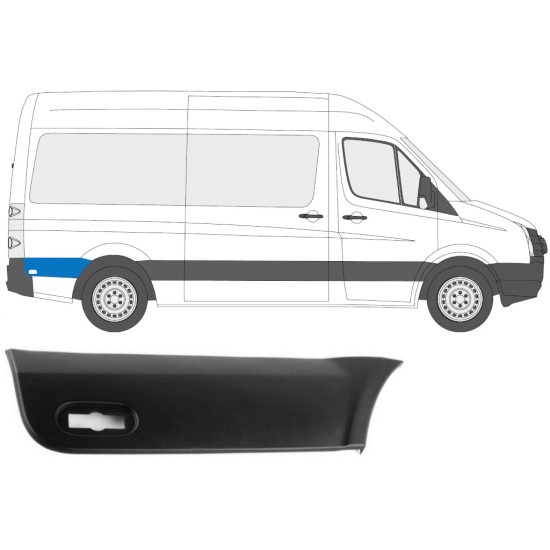 Sparno juosta galinio sparno už rato už Volkswagen Crafter 2005-2017 / Dešinė 13691