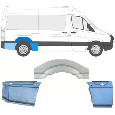 Galinė arka už Volkswagen Crafter 2005-2017 / Dešinė / Rinkinys 13941