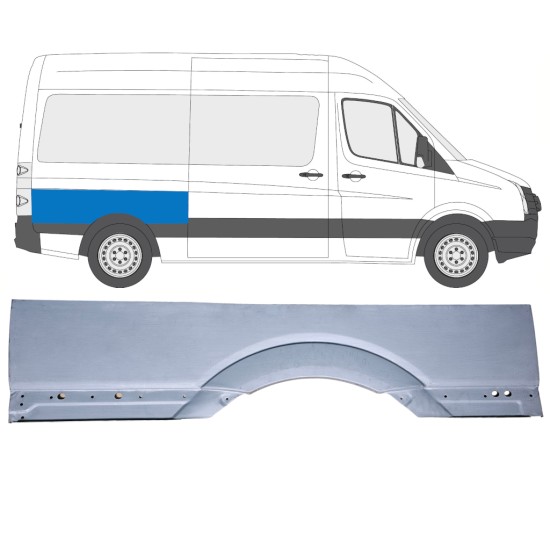 Galinė arka didelė už Volkswagen Crafter 2005-2017 / Dešinė 15511