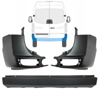 Galinis bamperis už Volkswagen Crafter 2005-2017 / Rinkinys 15554