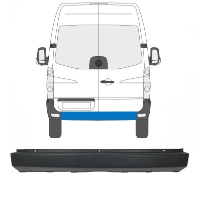 Galinis bamperis už Volkswagen Crafter 2005-2017 15550