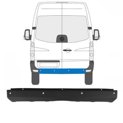 Galinis bamperis su PDC už Volkswagen Crafter 2005-2017 15551