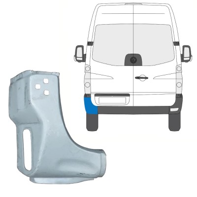 Galinis kampas už Volkswagen Crafter 2005-2017 / Kairė 15505