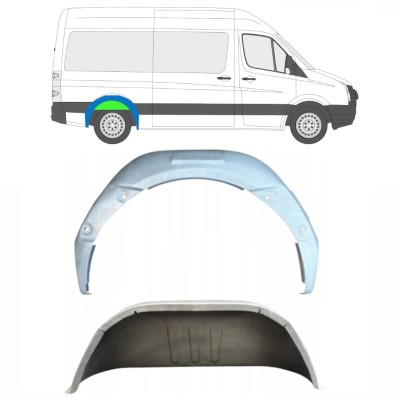 Vidinė galinė arka už Volkswagen Crafter 2005-2017 / Dešinė / Rinkinys 14321