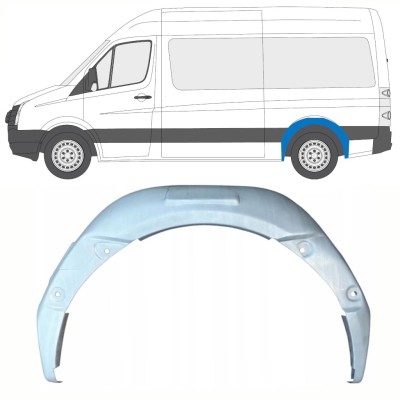 Vidinė galinė arka už Volkswagen Crafter 2005-2017 / Kairė 13898