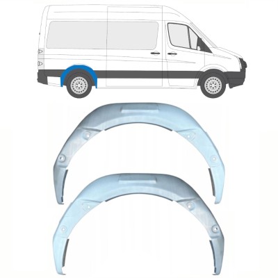 Vidinė galinė arka už Volkswagen Crafter 2005-2017 / Kairė + Dešinė / Rinkinys 15497
