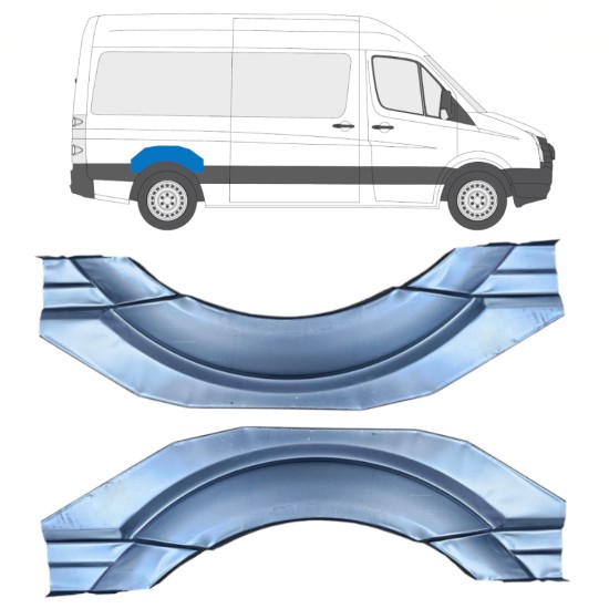 Galinė arka už Volkswagen Crafter 2005-2017 / Kairė + Dešinė / Rinkinys 16159