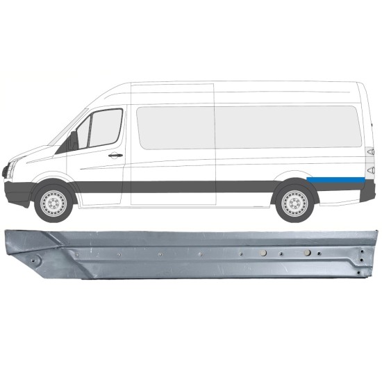 Galinė arka už Volkswagen Crafter 2005-2017 / Kairė 14333