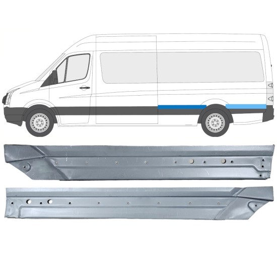 Galinė arka už Volkswagen Crafter 2005-2017 / Kairė / Rinkinys 14501