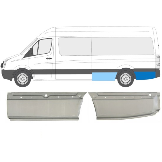 Galinė arka už Volkswagen Crafter 2005-2017 / Kairė / Rinkinys 14127