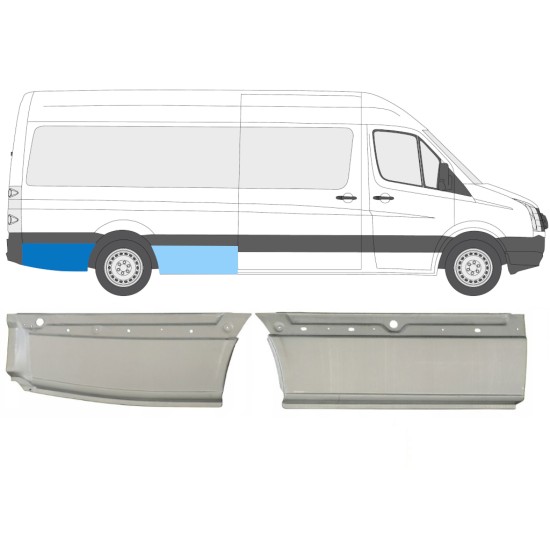 Galinė arka už Volkswagen Crafter 2005-2017 / Dešinė / Rinkinys 14128