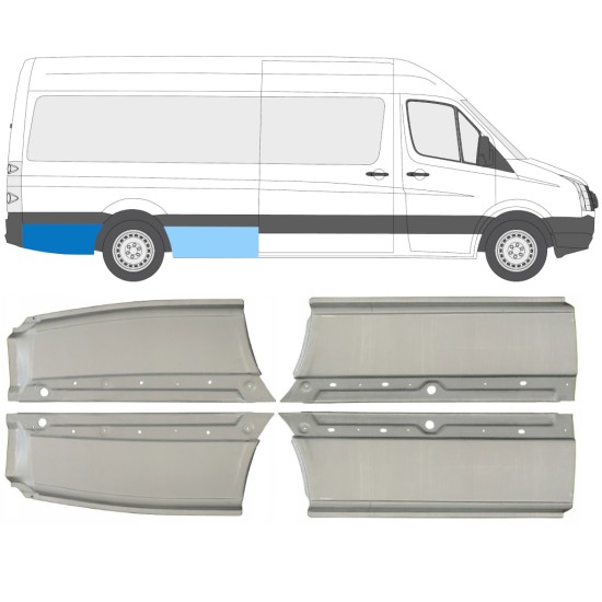 Galinė arka už Volkswagen Crafter 2005-2017 / Rinkinys 14486