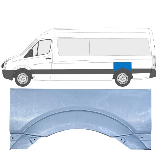 Galinė arka už Volkswagen Crafter 2005-2017 / Kairė 13441