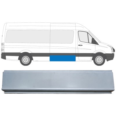 Išorinė šono dalis už Volkswagen Crafter 2005-2017 / Kairė = Dešinė (simetriška) 13972