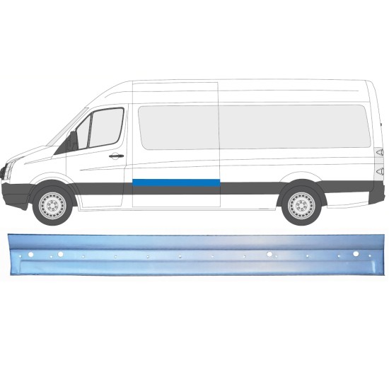 Šono dalis už Volkswagen Crafter 2005-2017 / Kairė 16136