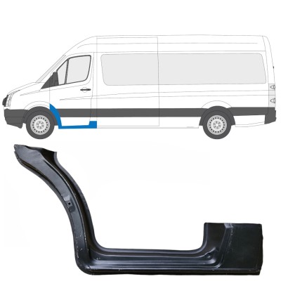 Slenkstis apatinė durų priekinių už Volkswagen Crafter 2005-2017 / Kairė 13449