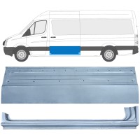 Stumdomų durų dalis + slenksčio dalis už Volkswagen Crafter 2005-2017 / Kairė / Rinkinys 14318