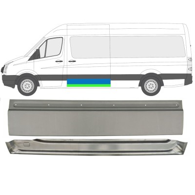 Stumdomų durų dalis už Volkswagen Crafter 2005-2017 / Kairė / Rinkinys 14198