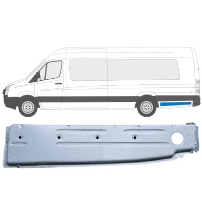 Galinės arkos vidinė dalis už Volkswagen Crafter 2005-2017 / Kairė 14376