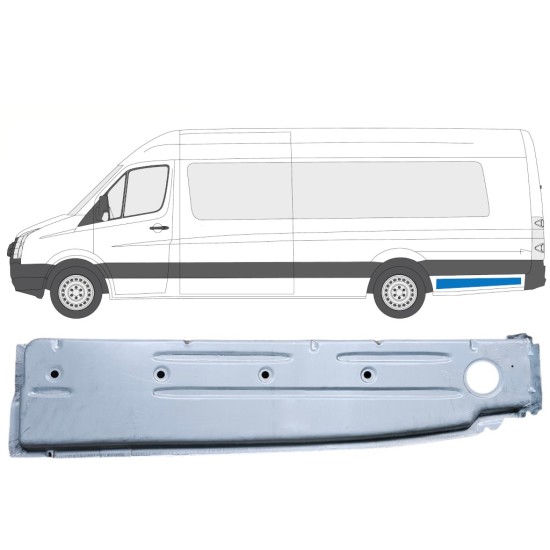 Galinės arkos vidinė dalis už Volkswagen Crafter 2005-2017 / Kairė 14376