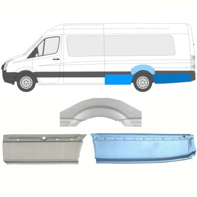 Galinė arka už Volkswagen Crafter 2005-2017 / Kairė / Rinkinys 13946