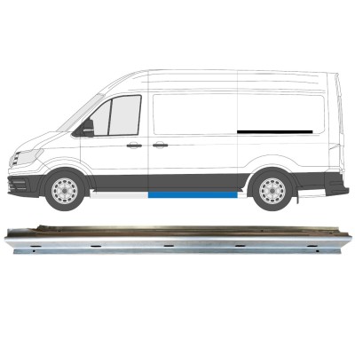 Slenkstis apatinė durų slankiojančių už Volkswagen Crafter 2017- / Kairė 15059