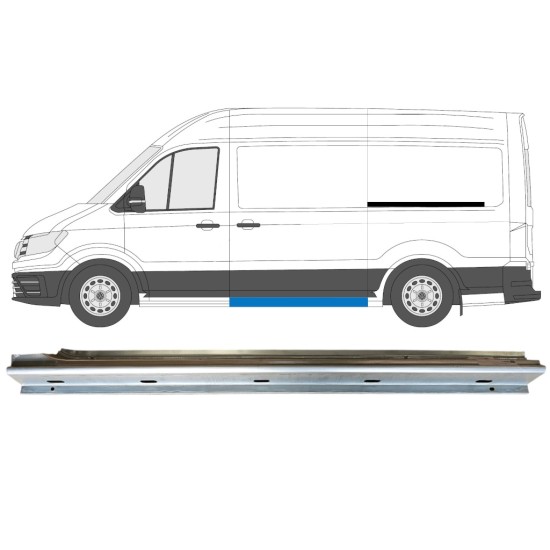 Slenkstis apatinė durų slankiojančių už Volkswagen Crafter 2017- / Kairė 15059