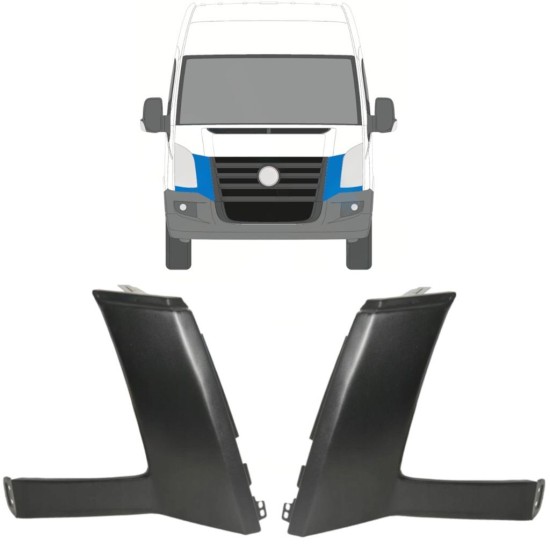 Juostelė po žibintais už Volkswagen Crafter 2005-2011 / Kairė + Dešinė / Rinkinys 16856