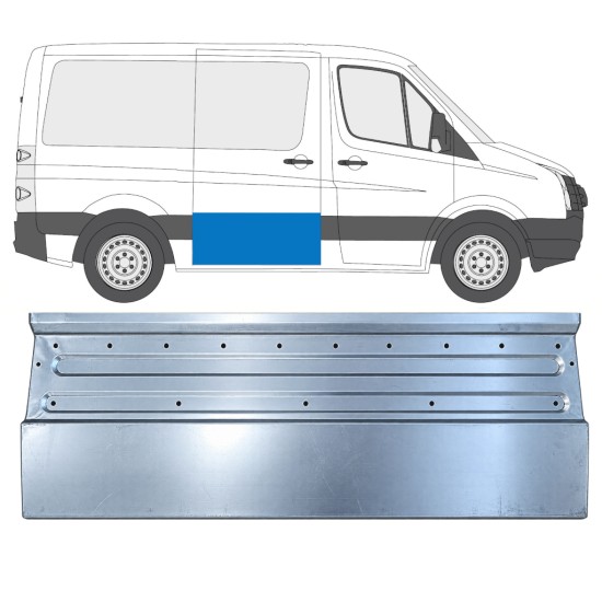 Stumdomų durų dalis už Volkswagen Crafter 2005-2017 / Dešinė 17310