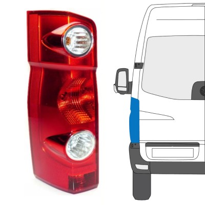 Galinis žibintas už Volkswagen Crafter 2005-2017 / Kairė 15573