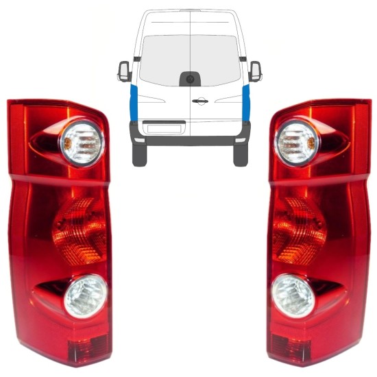 Galinis žibintas už Volkswagen Crafter 2005-2017 / Kairė + Dešinė / Rinkinys 15574