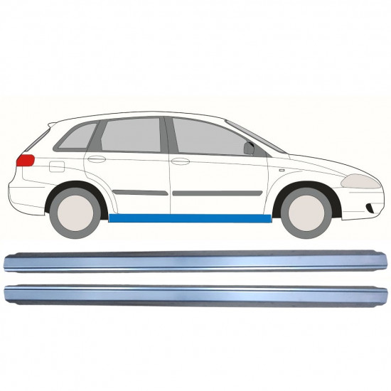 Slenkstis, apatinė už Fiat Croma 2005-2010 / Kairė = Dešinė (simetriška) / Rinkinys 9960