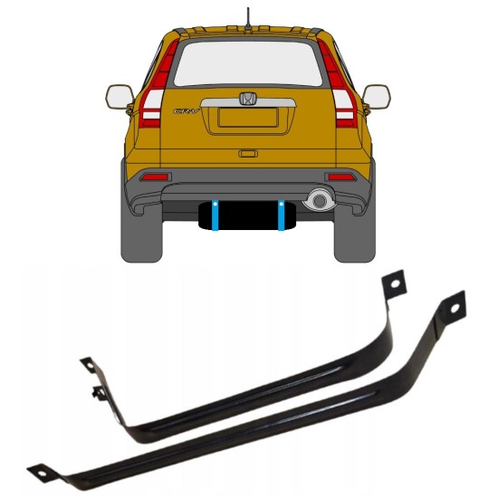 Kuro bako laikikliai už Honda CR-V 2006-2011 15018